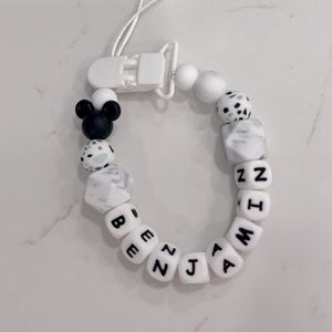 Pacifier clip for baby kids toddler in silicone teething